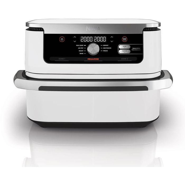 Ninja AF500EUWH Freidora de Aire Caliente Foodi FlexDrawer 10.4L, 7 Programas, hasta 8 Personas, 2470W, Blanco
