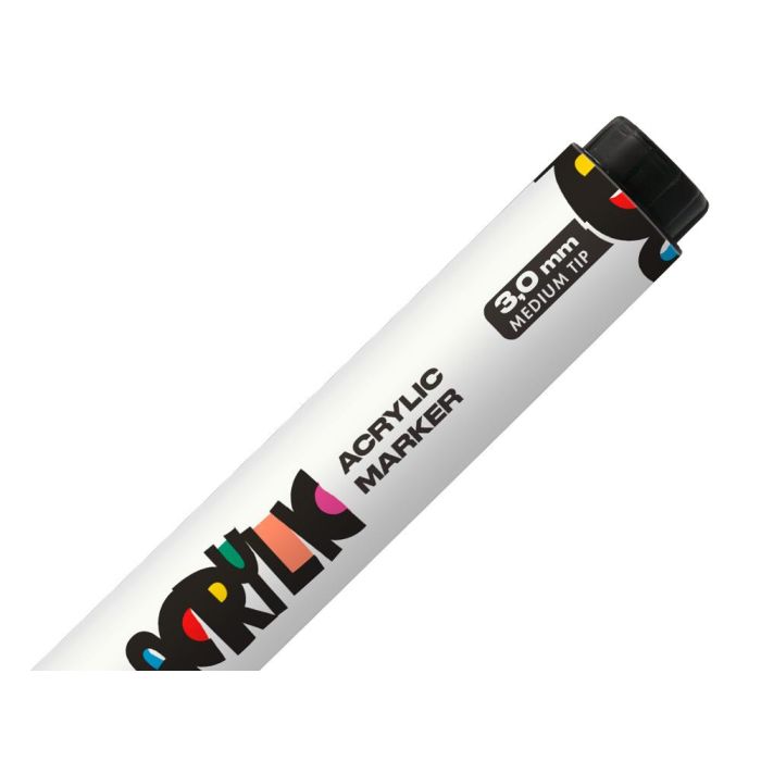 Rotulador Liderpapel Acrylic Base Agua Todo Tipo De Superficie Punta Redonda 3 mm Blanco 3 Rotulador Liderpapel Acrylic Base Agua Todo Tipo De Superficie Punta Redonda 3 mm Blanco 3