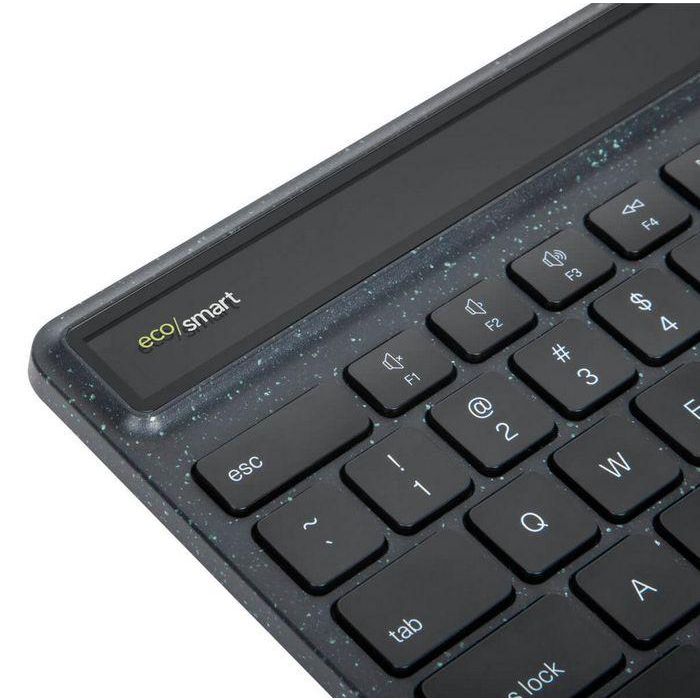 Targus Sustainable Energy Harvesting EcoSmart™ Keyboard, Bluetooth 5.0 BLE, Nordic 10 Targus Sustainable Energy Harvesting EcoSmart™ Keyboard, Bluetooth 5.0 BLE, Nordic 10