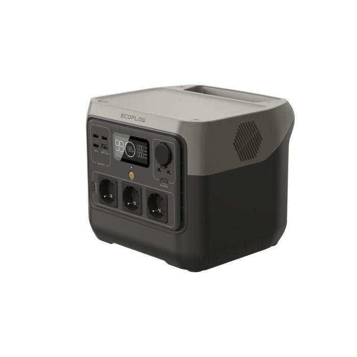 Ecoflow ECO4895251601559 Generador Eléctrico Portátil River 2 Pro 768Wh, 3 Tomas CA, 800W (Pico 1600W) 3