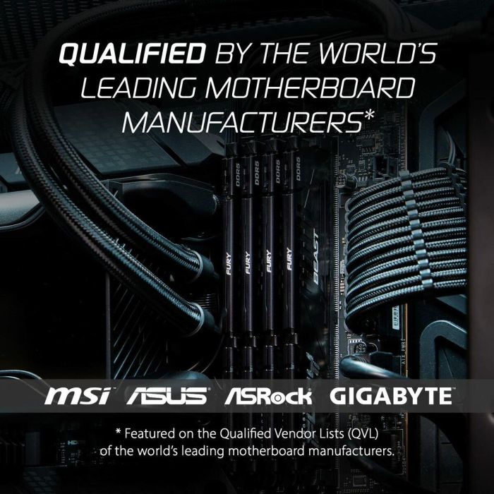 Kingston FURY Beast 16GB 5600MT/s DDR5 CL36 DIMM Negro 12