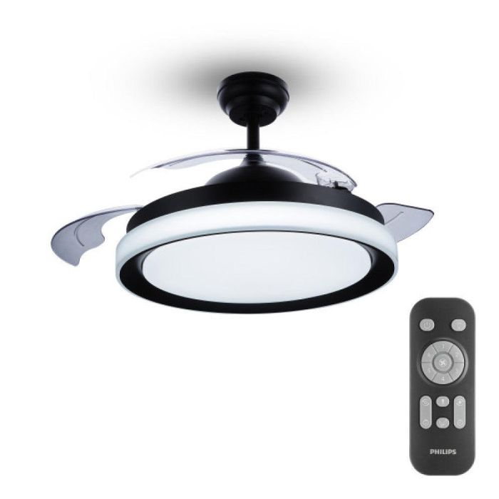 Philips PH-87195144085 Ventilador de Techo LED Control Remoto Bliss Negro 28W+35W Luz Regulable 4500Lm Philips PH-87195144085 Ventilador de Techo LED Control Remoto Bliss Negro 28W+35W Luz Regulable 4500Lm