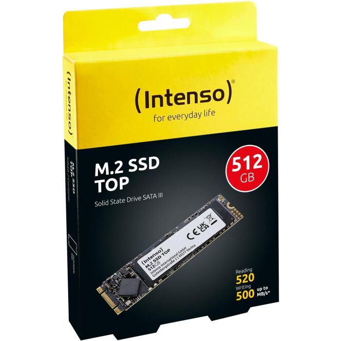 Intenso M.2 512GB SSD Top Performance, Velocidad Lectura 520 MB/s, Escritura 500 MB/s 1