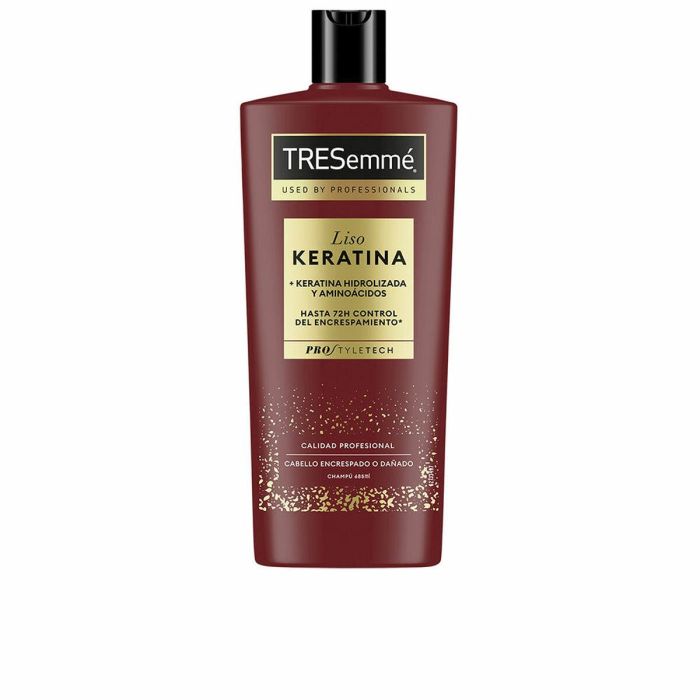 Tresemme Liso Keratina champú 685 ml para cabello liso, suave y brillante, anti-encrespamiento
