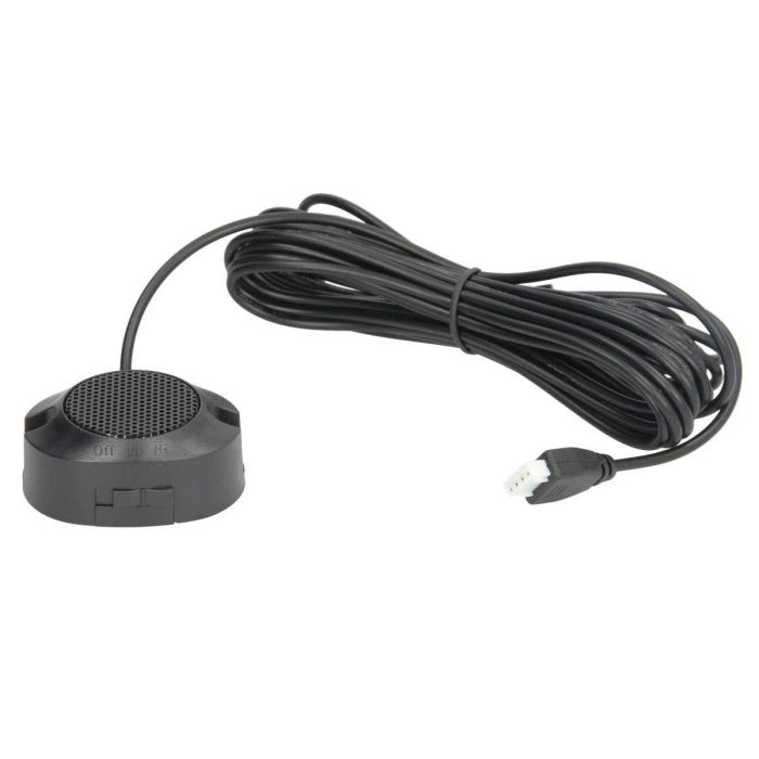 M-Tech Sensores de Aparcamiento CP7 con Zumbador, 4 Sensores Plateados para Asistencia de Marcha Atrás, Compatible con 12V DC 4