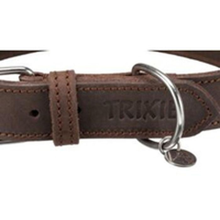 Collar para Perro Trixie Rustic Gris M/L 42-48 cm 1