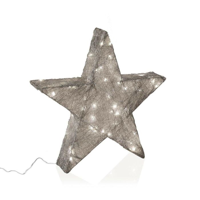 Estrella Plateada 3D Luminosa 30 cm - Versa (4 Unidades) 3 Estrella Plateada 3D Luminosa 30 cm - Versa (4 Unidades) 3