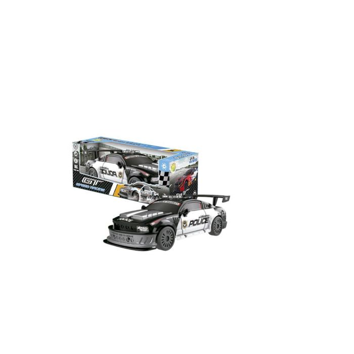 Tachan Vehículo Policía Radio Control GT-Speed Racing Escala 1:24 Frecuencia 27 MHz para Niños +6 años