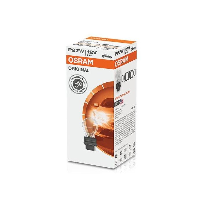 Osram 3156 P27W Bombilla Indicadora 12V 27W W2.5x16d Señalización, Antiniebla, Marcha Atrás, Posición (Pack 10) 0 Osram 3156 P27W Bombilla Indicadora 12V 27W W2.5x16d Señalización, Antiniebla, Marcha Atrás, Posición (Pack 10) 0