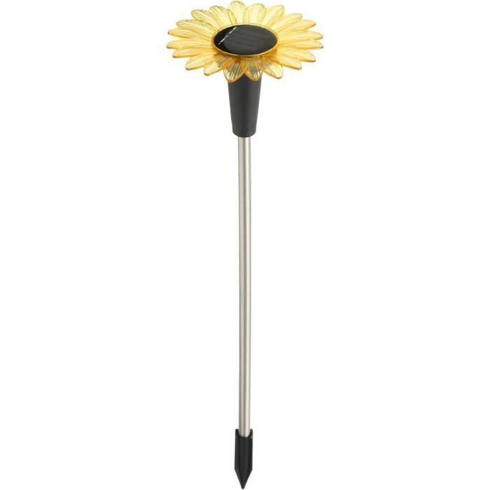 Decoración de luz solar GALIX G4460 - Forma de girasol - Al 44 cm 1