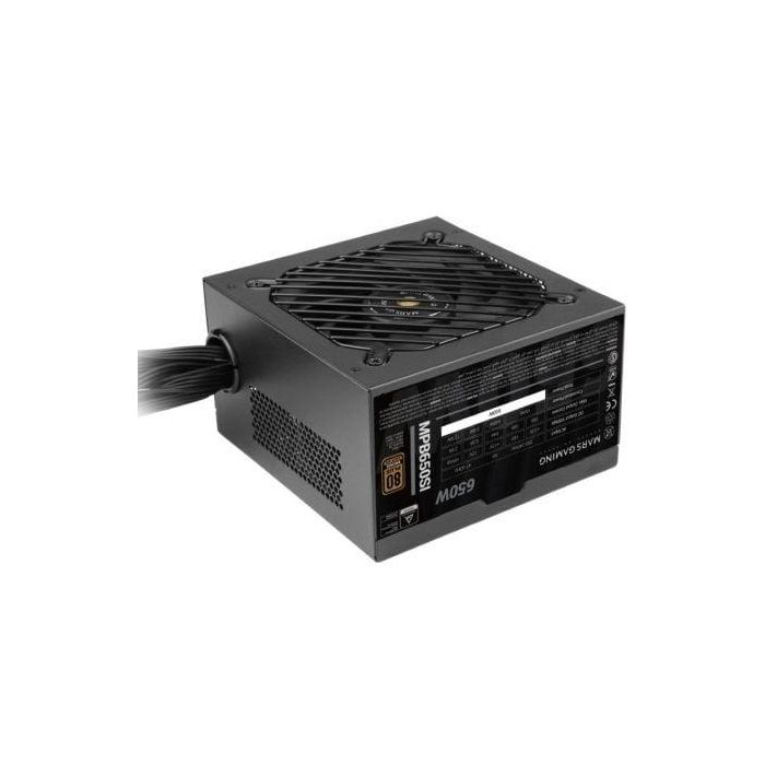 Mars Gaming MPB650SI Fuente de Alimentación ATX 650W 80 Plus Bronze Ventilador 12cm Extreme Silence AI2-RPM 7 Años Garantía 2