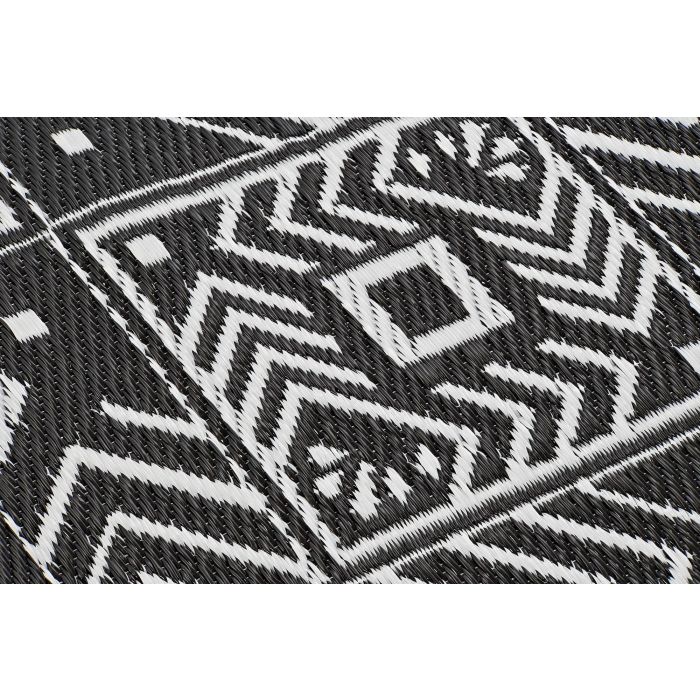DKD Home Decor Alfombra Étnica de Poliéster Blanco y Negro 210x150 cm (Pack de 2 Unidades) 4 DKD Home Decor Alfombra Étnica de Poliéster Blanco y Negro 210x150 cm (Pack de 2 Unidades) 4