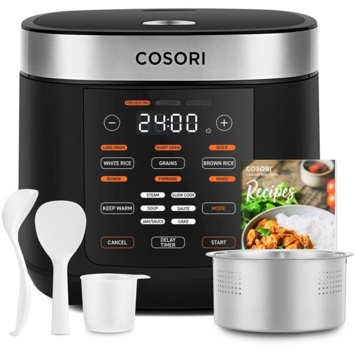 Cosori COS1753247113022 Multicocina de 5L con 17 programas de cocción y 970W, hasta 120°C