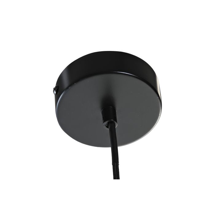 DKD Home Decor Lámpara de Techo Estilo Urban Negra y Blanca de Metal y Ratán para Bombilla E27 50W (2 Unidades) 35x35x22 cm 4 DKD Home Decor Lámpara de Techo Estilo Urban Negra y Blanca de Metal y Ratán para Bombilla E27 50W (2 Unidades) 35x35x22 cm 4