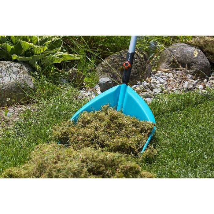 Rastrillo para Recoger Hojas Gardena Combisystem 3 en 1 Turquesa 5 Rastrillo para Recoger Hojas Gardena Combisystem 3 en 1 Turquesa 5