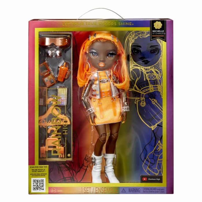 Rainbow High MGA583127EUC Muñeca Maniquí Michelle St Charles Naranja Flúor Serie 5 2 Rainbow High MGA583127EUC Muñeca Maniquí Michelle St Charles Naranja Flúor Serie 5 2