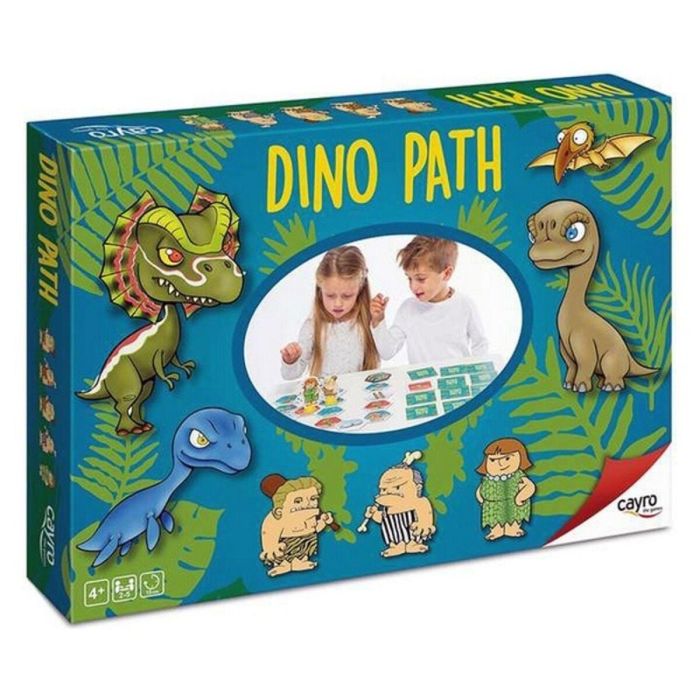 Juego dino path ¡se el más rapido en llegar a la cueva! 25x25x5 cm