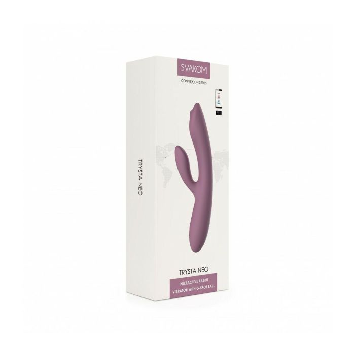 Vibrador Doble Estimulación Svakom Lila 20 Vibrador Doble Estimulación Svakom Lila 20