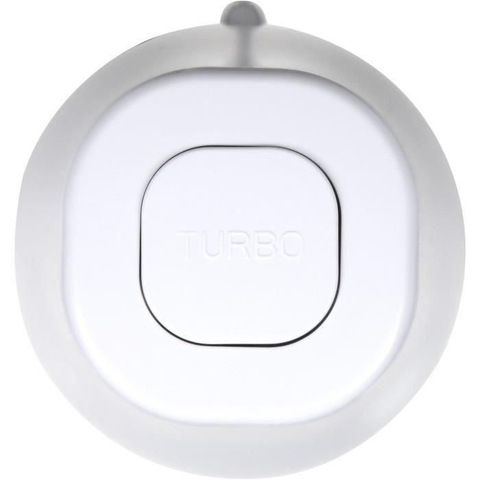 Livoo LIV1713288761908 Picadora 300 ml, 400 W, 1 velocidad, función turbo, 2 cuchillas acero inoxidable, Blanco 1