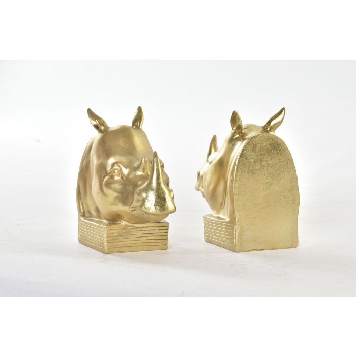 DKD Home Decor Sujetalibros Colonial Dorado Set de 2 7.5 x 14.5 x 15 cm 2 DKD Home Decor Sujetalibros Colonial Dorado Set de 2 7.5 x 14.5 x 15 cm 2