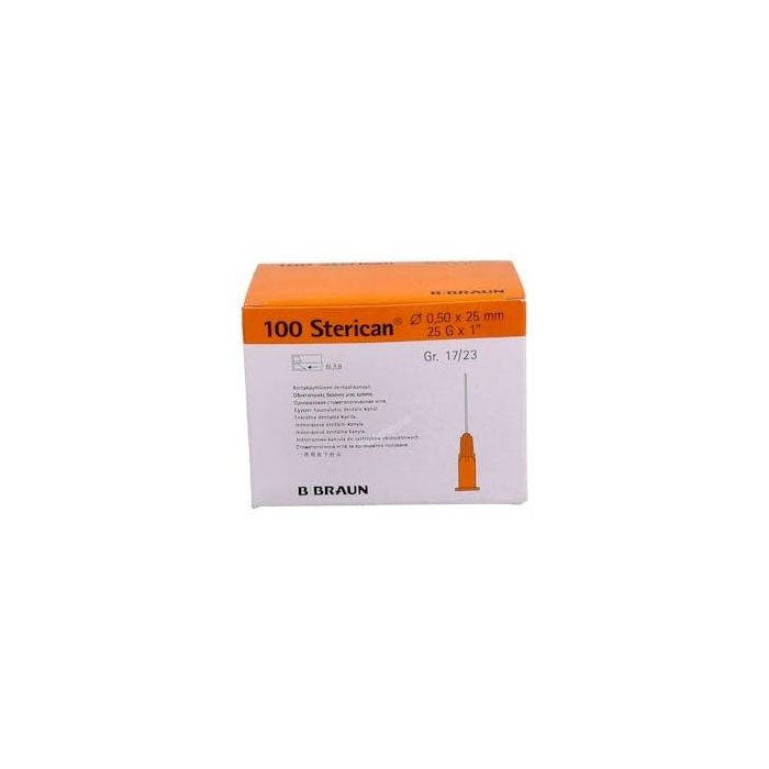 B. Braun Agujas Sterican 25G 0.5x25 mm Naranja - 100 Unidades