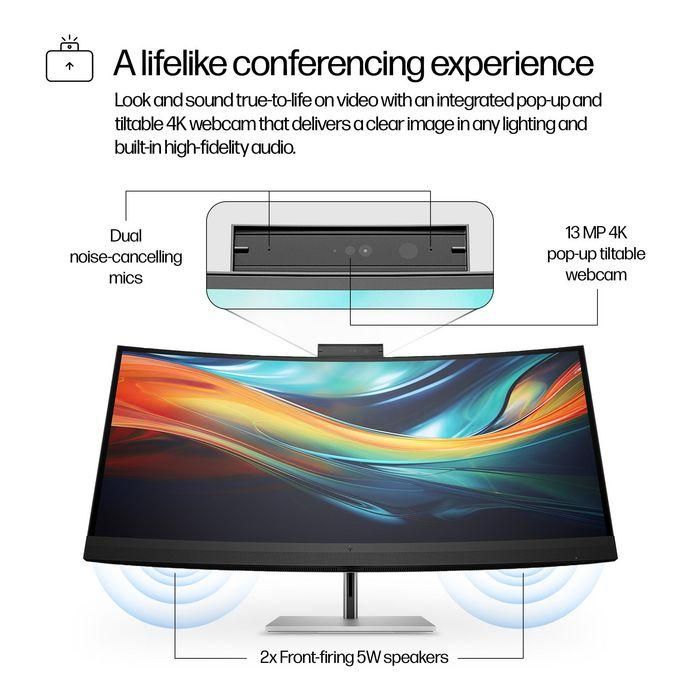 HP Series 7 Pro 39.7 inch 5K2K Conferencing Monitor-740pm 9 HP Series 7 Pro 39.7 inch 5K2K Conferencing Monitor-740pm 9