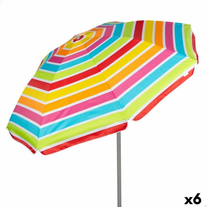 Sombrilla Aktive 200 x 195 x 200 cm (6 Unidades) Sombrilla Aktive 200 x 195 x 200 cm (6 Unidades)