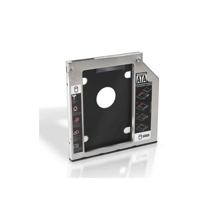 Aisens A129-0151 Adaptador SATA para disco duro 2.5" de 7.0mm, para bahía de unidad óptica de portátil de 9.5mm Aisens A129-0151 Adaptador SATA para disco duro 2.5" de 7.0mm, para bahía de unidad óptica de portátil de 9.5mm