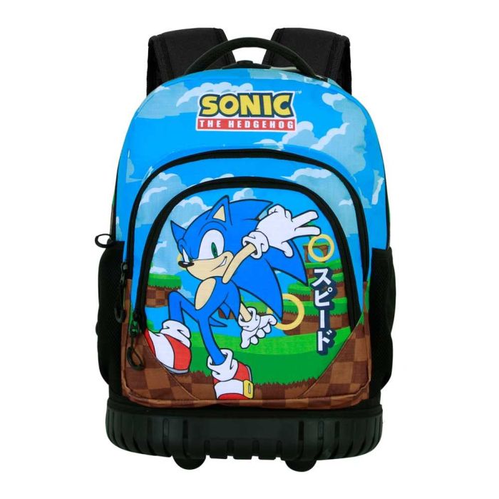 Sonic The Hedgehog - SEGA GTS FAN Greenhill Mochila Trolley Escolar Convertible 2 Ruedas 30L Multicolor para Dispositivos 47x32x25cm 1 Sonic The Hedgehog - SEGA GTS FAN Greenhill Mochila Trolley Escolar Convertible 2 Ruedas 30L Multicolor para Dispositivos 47x32x25cm 1