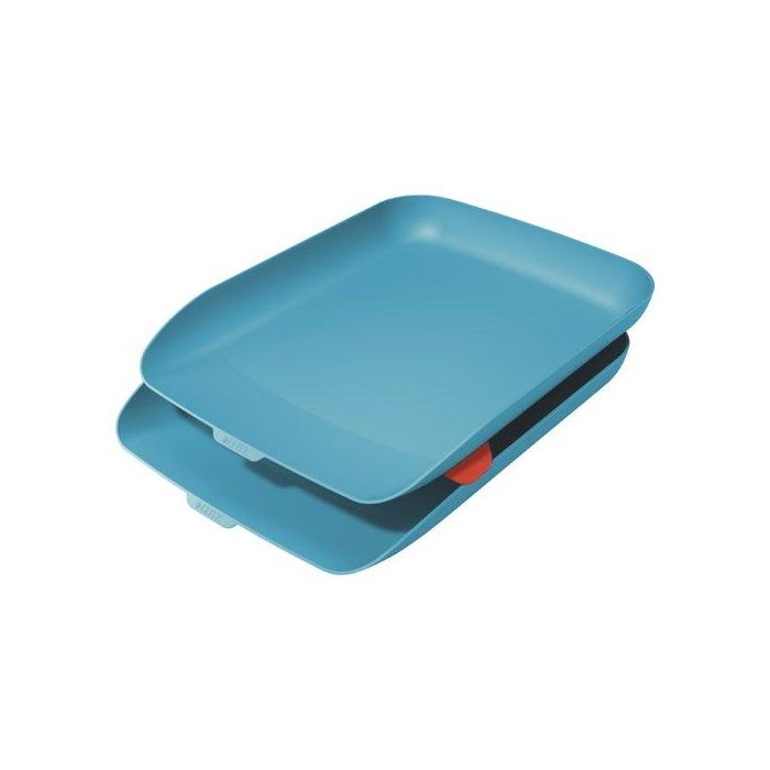 Bandeja Sobremesa Leitz Cosy Azul Set De 2