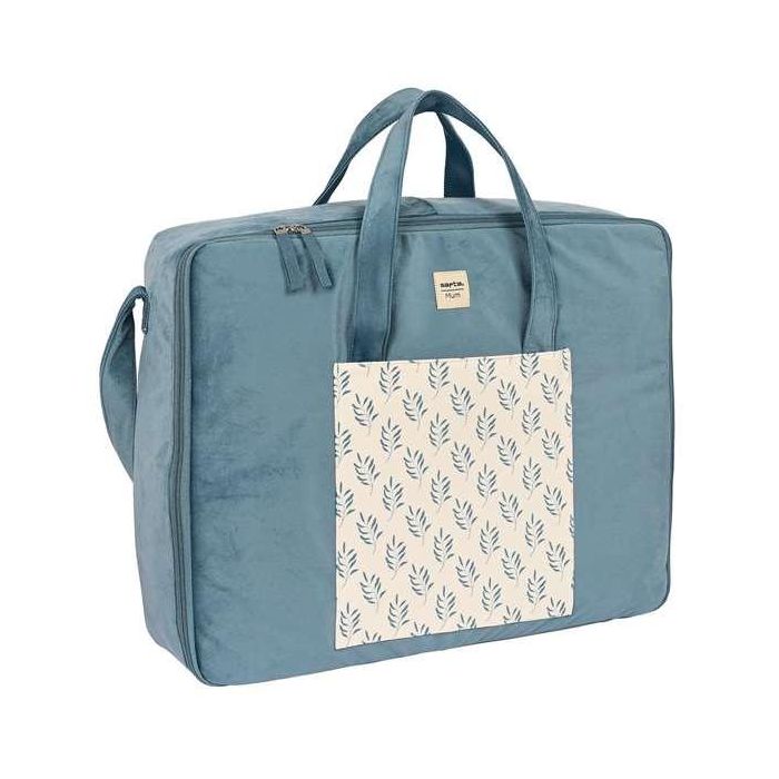 Maleta Safta Leaves Turquesa (50 x 40 x 14 cm)