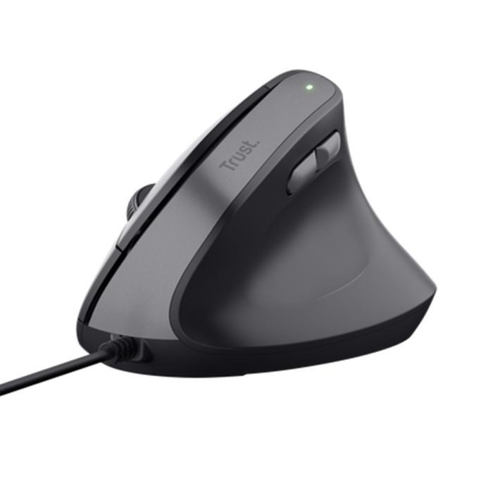 Trust Ratón Ergonómico Vertical Bayo II con Cable, 800-2400 DPI, Negro Trust Ratón Ergonómico Vertical Bayo II con Cable, 800-2400 DPI, Negro
