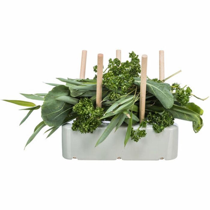 Comedero Trixie Gris Madera Cerámica 26 × 23 × 17 CM Heno 1