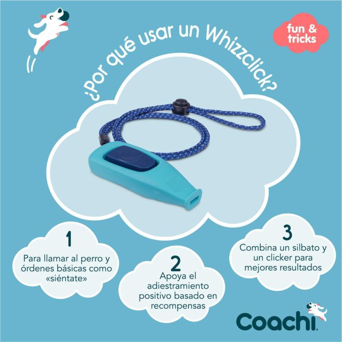 Coachi Whizzclick Azul Claro Botón Azul Oscuro 5 Coachi Whizzclick Azul Claro Botón Azul Oscuro 5