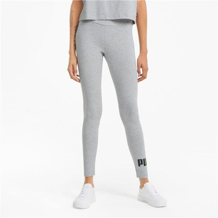 Mallas Deportivas de Mujer Puma Essentials Logo Gris claro L 3 Mallas Deportivas de Mujer Puma Essentials Logo Gris claro L 3