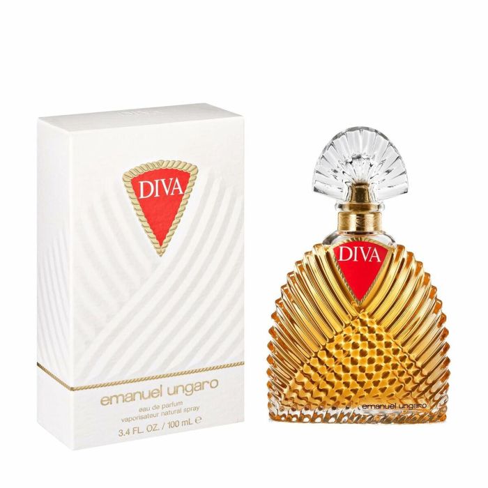 Emanuel Ungaro DIVA Perfume Vaporizador Mujer EDP 100 ml, Fragancia Clásica Chipre Floral Especiada Rosa y Nardo
