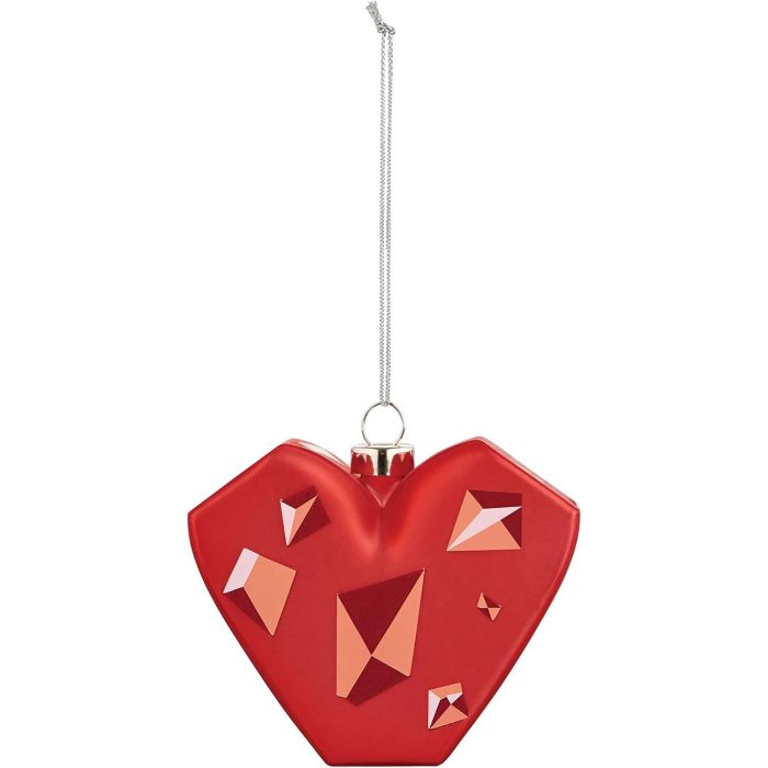 Alessi AMORE AL CUBO BOLA DE NAVIDAD GJ02 18 Vidrio Soplado a Mano Decoración Navideña de Massimo Giacon y Marcello Jori