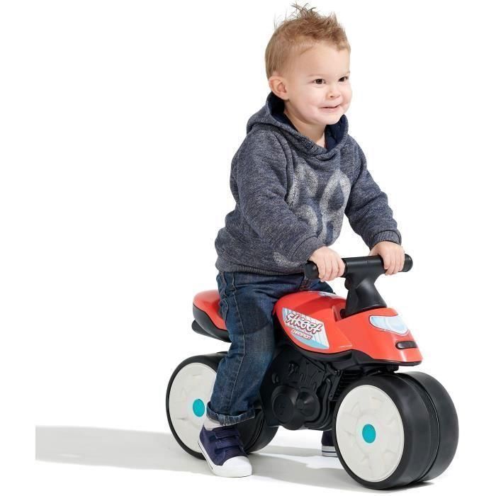 Falk Street Champion Bicicleta sin Pedales con Ruedas Silenciosas y Manillar Direccional, para Niños 1-3 Años, Made in France, Roja 2 Falk Street Champion Bicicleta sin Pedales con Ruedas Silenciosas y Manillar Direccional, para Niños 1-3 Años, Made in France, Roja 2