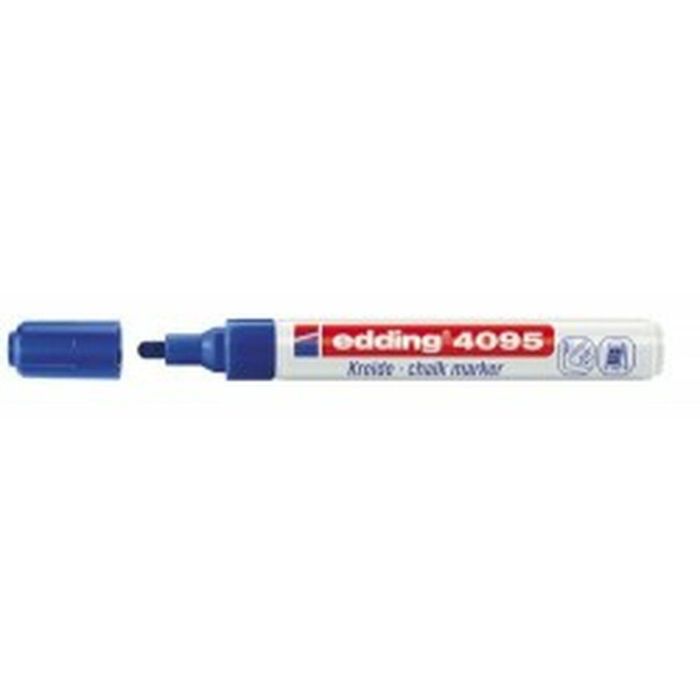 Rotuladores de tiza líquida Edding 4095 Azul (10 Unidades) 2 Rotuladores de tiza líquida Edding 4095 Azul (10 Unidades) 2