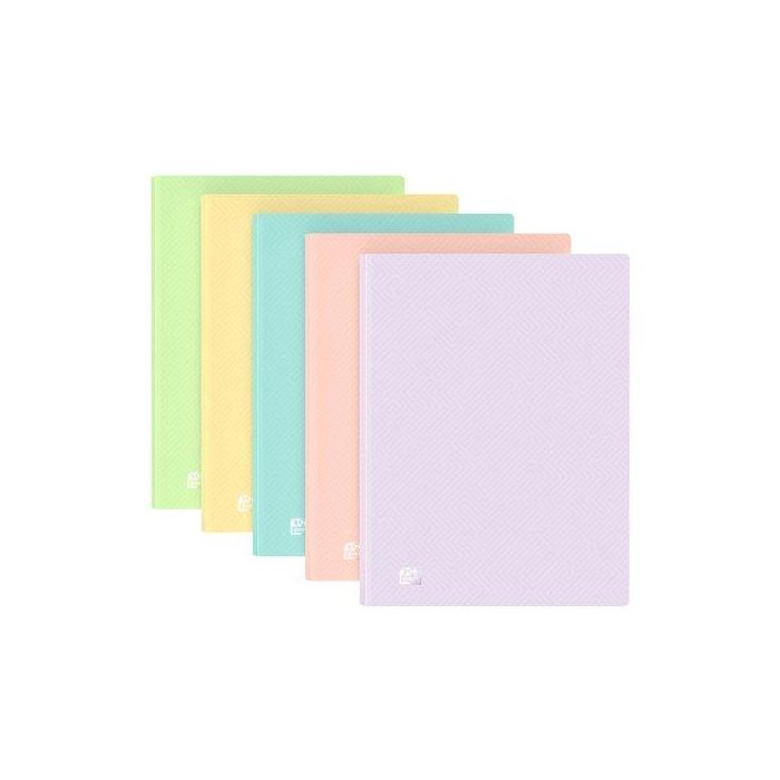 Carpeta Fundas (Tarifario) Oxford/Elba Urban Pp Translucido A4+ 40 F. Pasteles Surtido (5 Col.) (Set de 10)