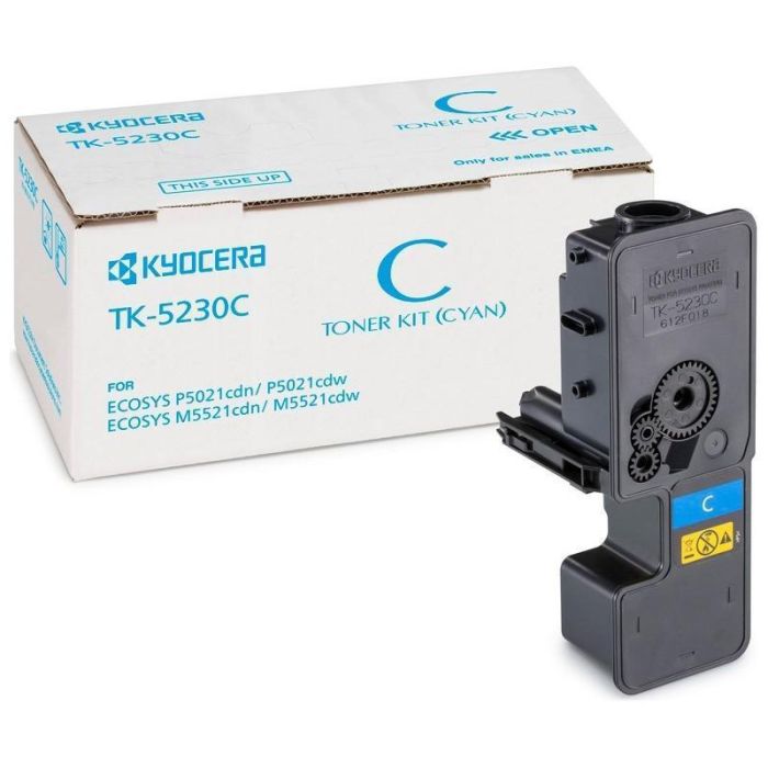 Kyocera-Mita Toner Cian TK-5230C para M5521Cdw - 2.200 Páginas Kyocera-Mita Toner Cian TK-5230C para M5521Cdw - 2.200 Páginas