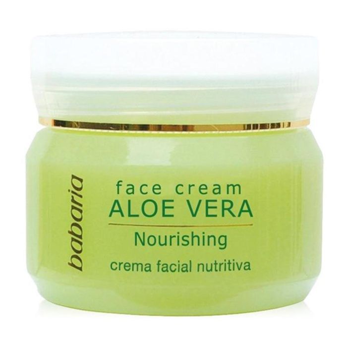 Babaria Crema Facial Hidratante 24H con Aloe Vera, Escualano & Vitamina E. Tratamiento Antioxidante Regenerador para Todo Tipo de Pieles 50ml Babaria Crema Facial Hidratante 24H con Aloe Vera, Escualano & Vitamina E. Tratamiento Antioxidante Regenerador para Todo Tipo de Pieles 50ml