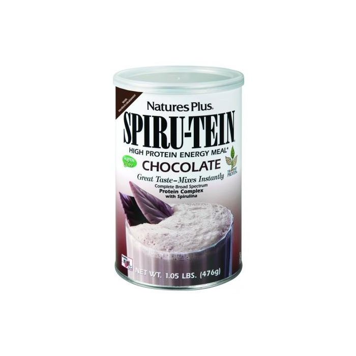 Nature's Plus Spiru-Tein Batido Proteínas Vegetales con Espirulina Sabor Chocolate 476g