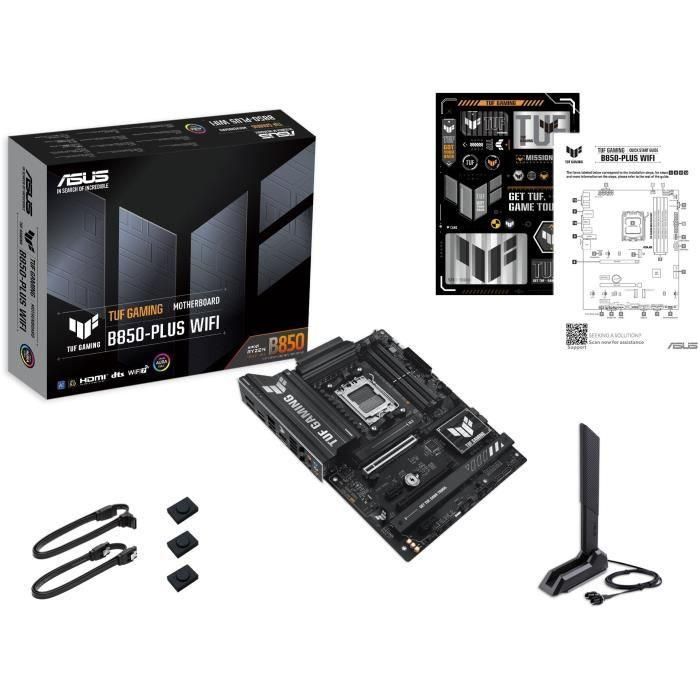 ASUS TUF B850-PLUS WiFi Placa Base ATX AMD AM5 DDR5 para Procesadores Ryzen 7000/8000/9000 Series con WiFi 7 y Bluetooth 5.4 5