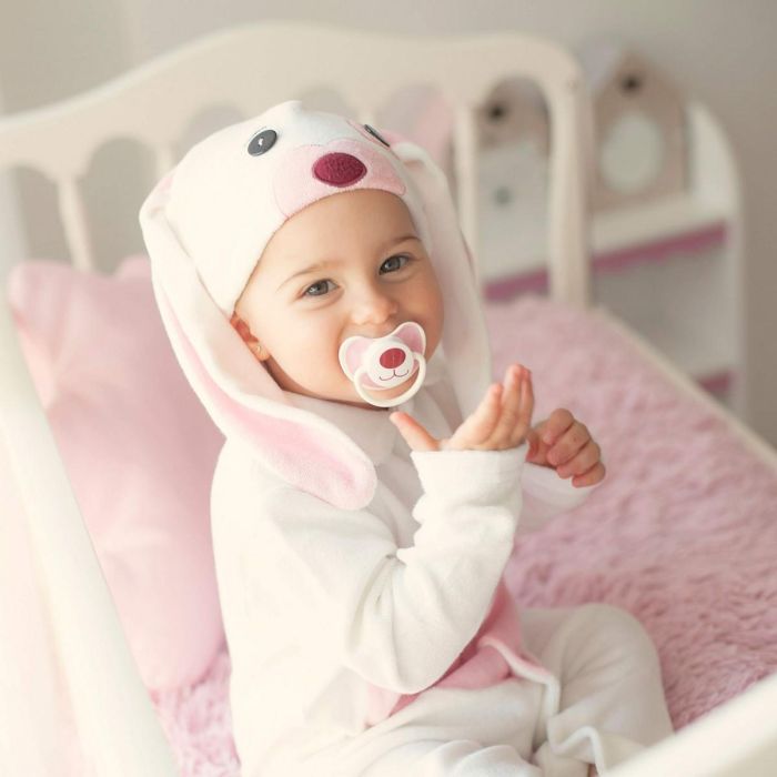 Disfraz bebé pequeño conejito rosa talla 7-12 meses 2 Disfraz bebé pequeño conejito rosa talla 7-12 meses 2