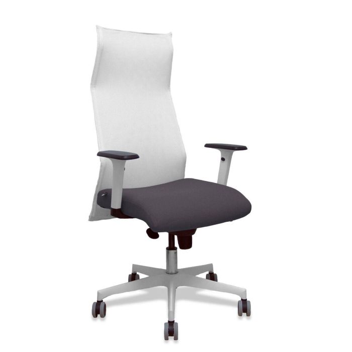 Silla de Oficina Piqueras y Crespo 54BR65G Blanco Gris oscuro