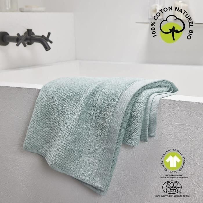 Today TOD3574643536075 Toalla de Baño Algodón Orgánico Celadón 50x90 cm