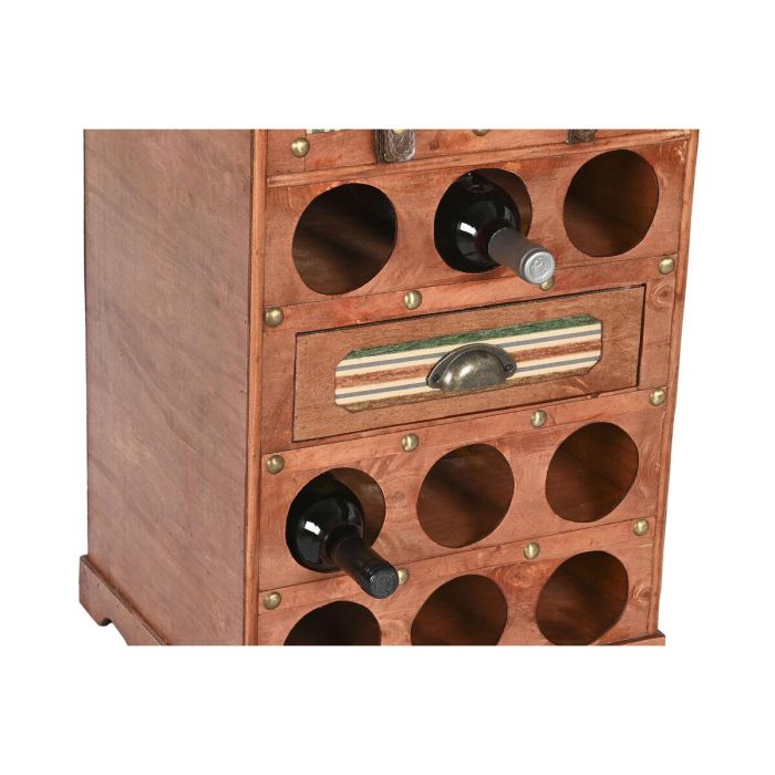 Botellero Colonial DKD Home Decor Marron Multicolor 35.5 x 71 x 40 cm 1