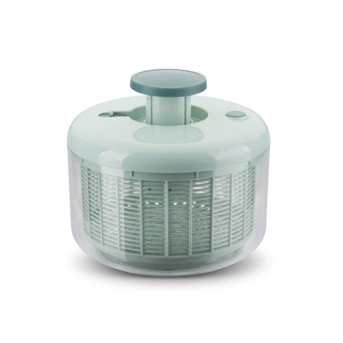 Livoo MEN434 Centrifugadora de ensaladas con empujador 4,2 L - Cesta escurridora, apta lavavajillas