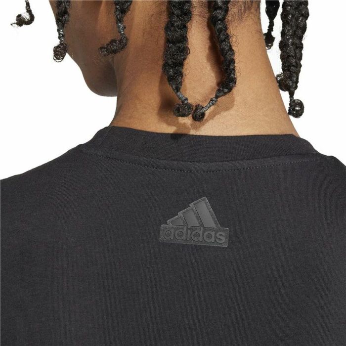 Camiseta de Manga Corta Hombre Adidas House Of Tiro Metallic Graphic Negro 1